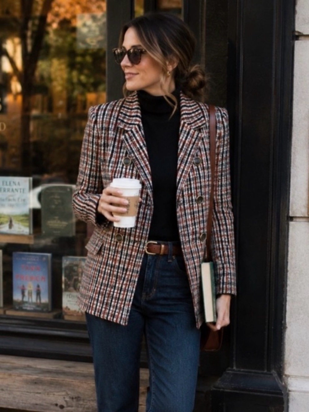 Cabi 4118 Jazzy Plaid Blazer Sweater Jacket Size Small - Picture 8 of 8